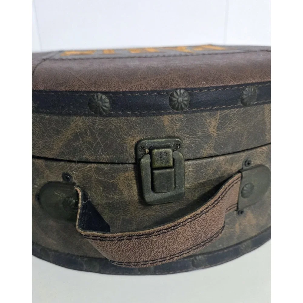 Vintage‎ Style Storage Box Luggage Hat Box Travel Decorative Retro Case PARIS